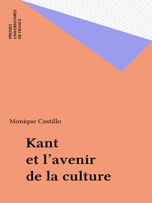 cover image of Kant et l'avenir de la culture
